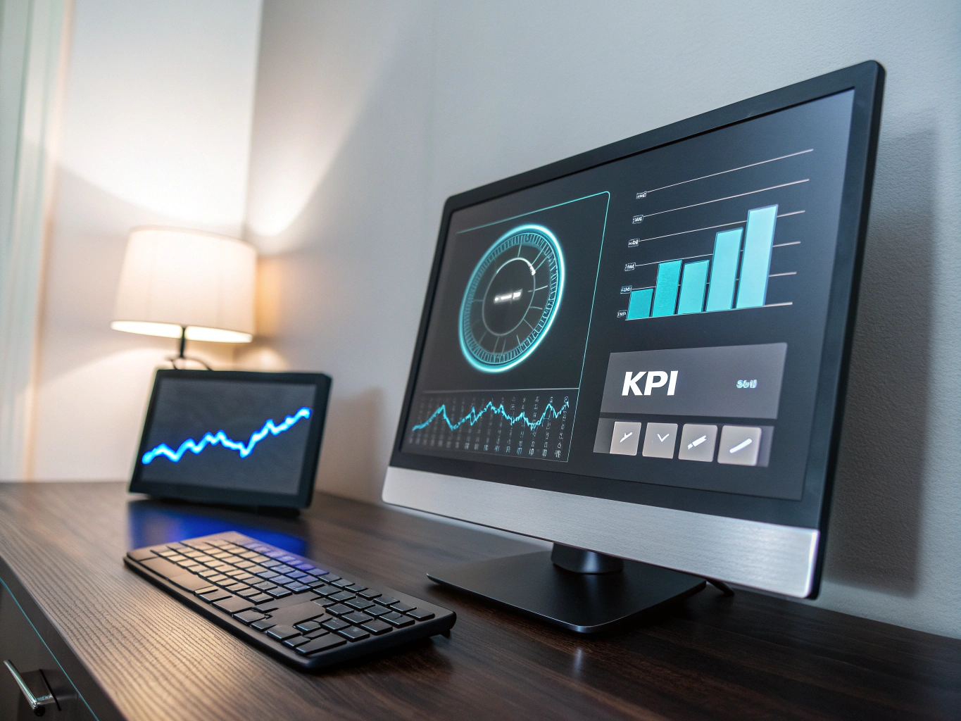 Strategic audit dashboard visualizing performance data and market positioning metrics